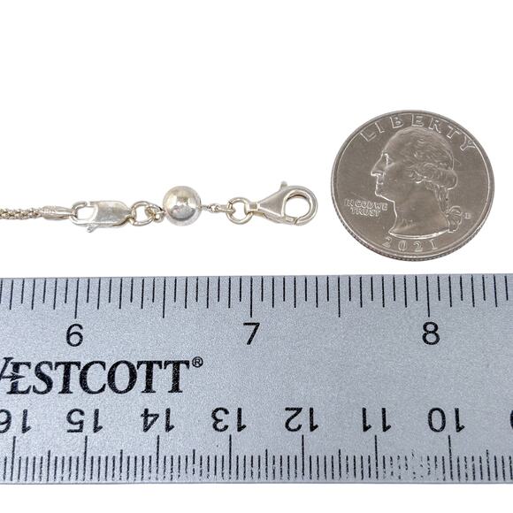 Vintage Italian Bracelet Sterling Silver 925 7.25" - Picture 5 of 6